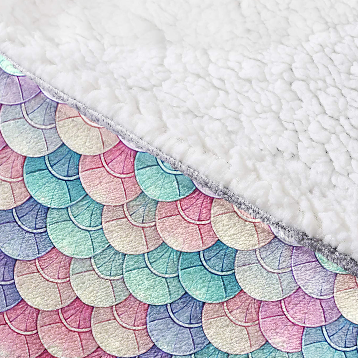 Niedliche Meerjungfrau – Personalisierte Kinderdecke mit Kapuze