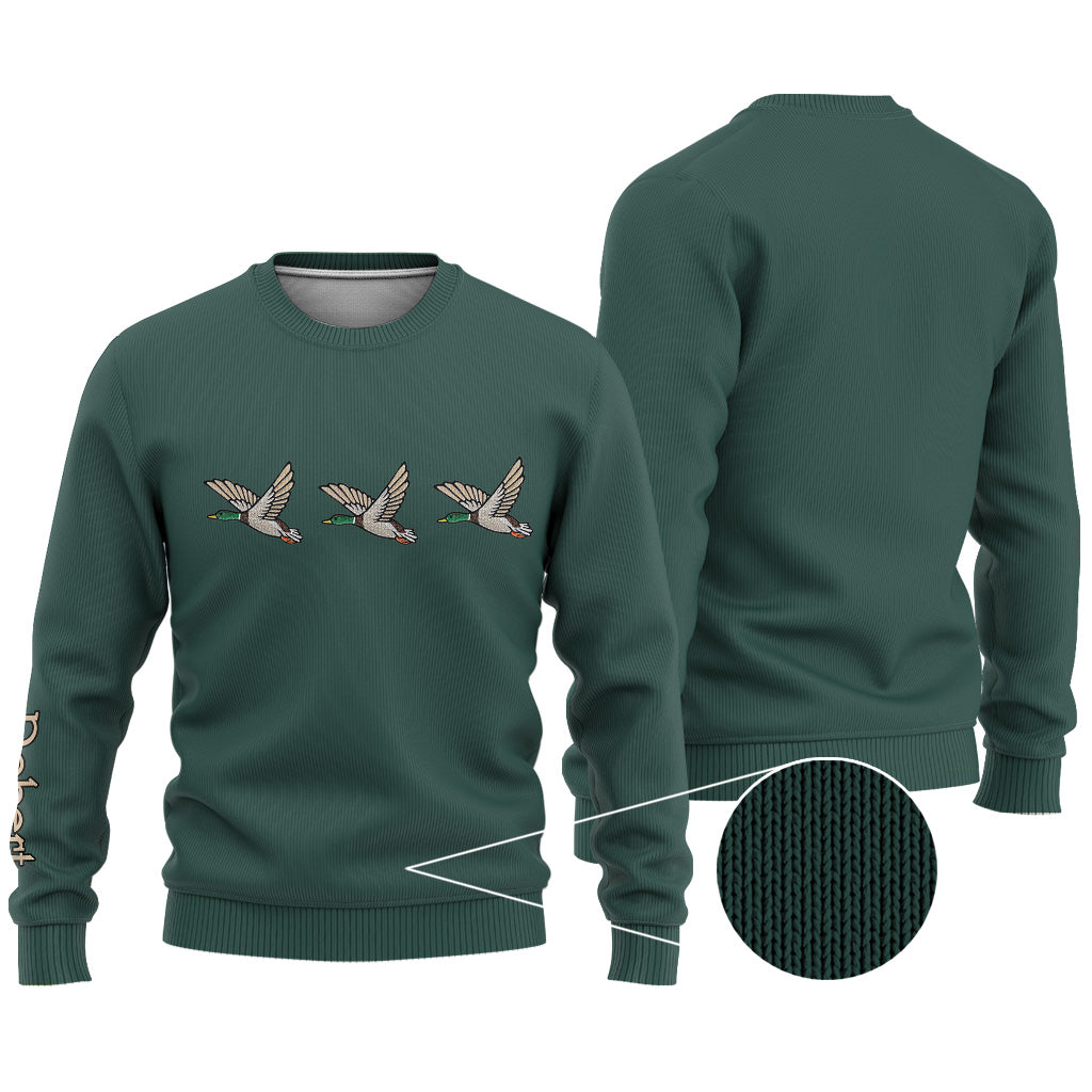 Duck Hunting - Personalized Hunting All Over Sweater
