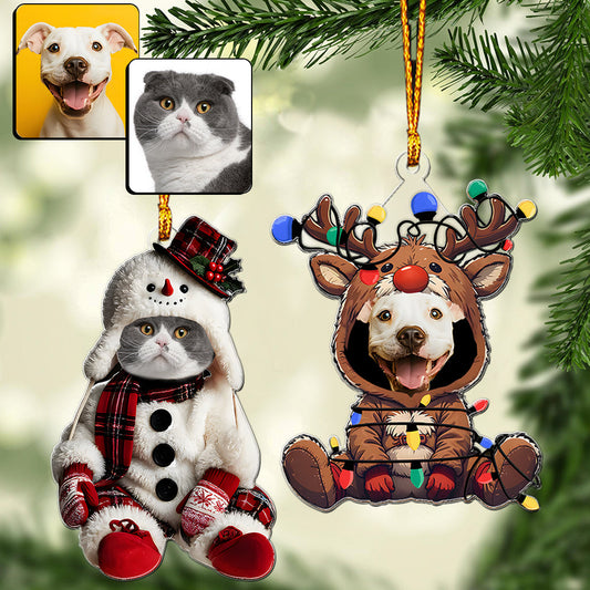 This Is How My Kids Look Like - Personalized Cat Custom Shaped Ornament