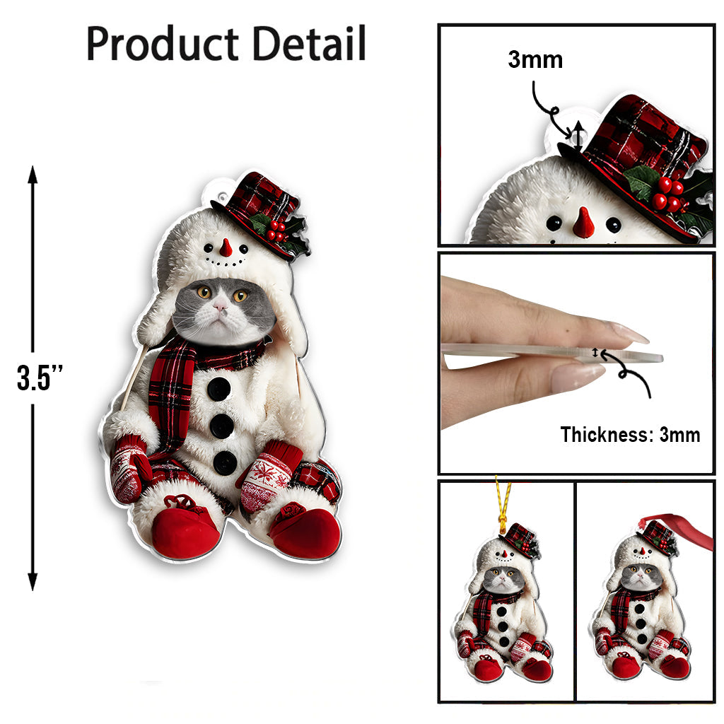 This Is How My Kids Look Like - Personalized Cat Custom Shaped Ornament