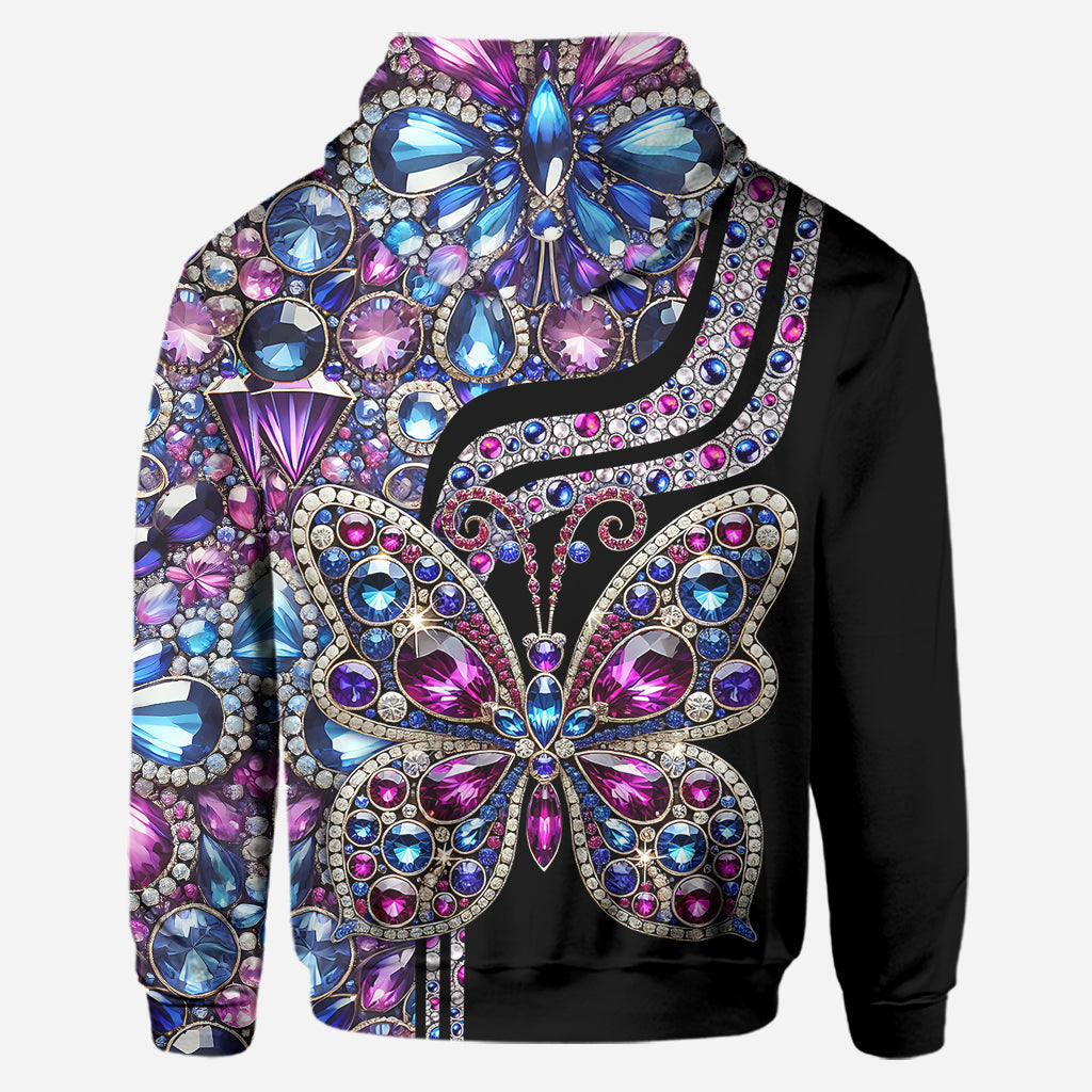 Wunderschöner Schmetterling – Personalisierter Schmetterlings-Hoodie und Leggings