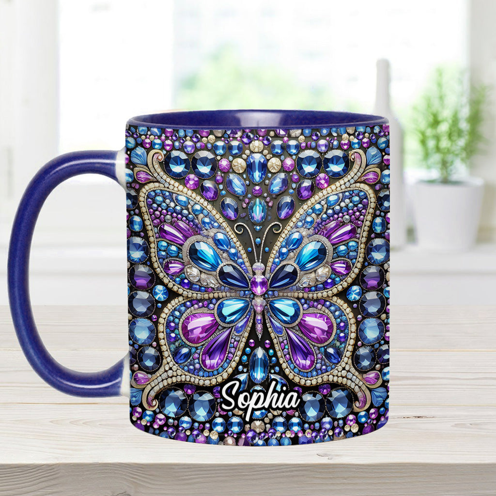Wunderschöner Schmetterling – personalisierte Tasse mit Schmetterlingsmotiv