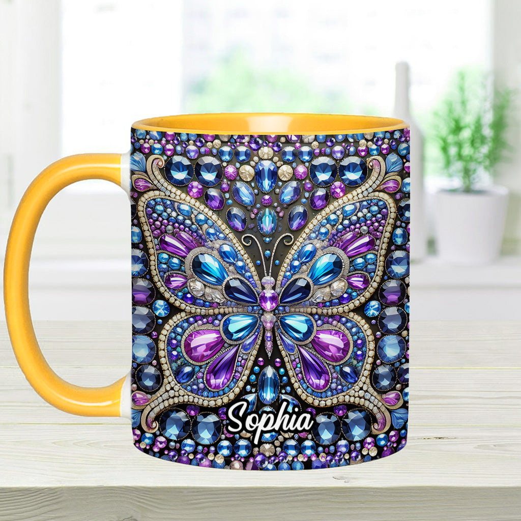 Wunderschöner Schmetterling – personalisierte Tasse mit Schmetterlingsmotiv