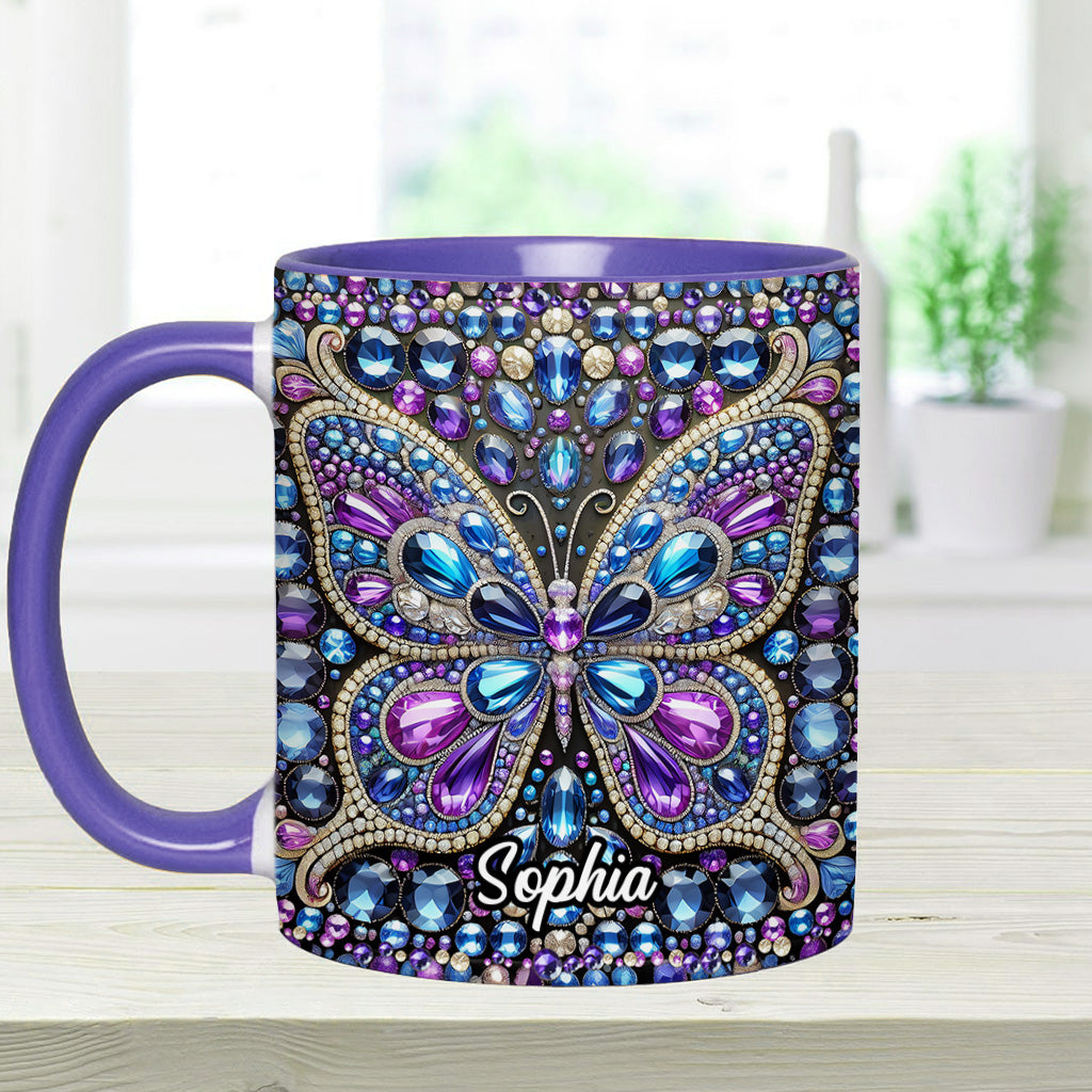 Wunderschöner Schmetterling – personalisierte Tasse mit Schmetterlingsmotiv