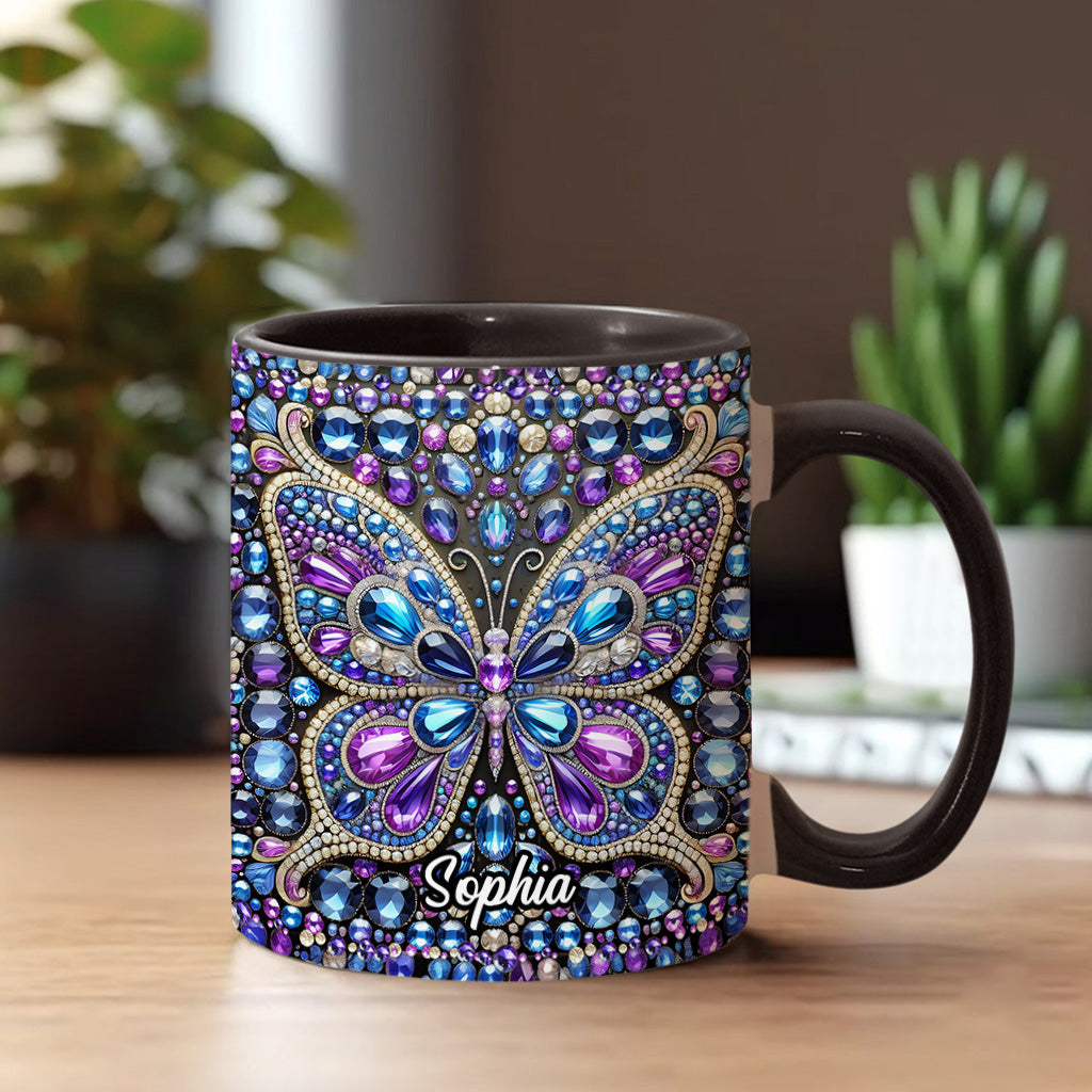 Wunderschöner Schmetterling – personalisierte Tasse mit Schmetterlingsmotiv