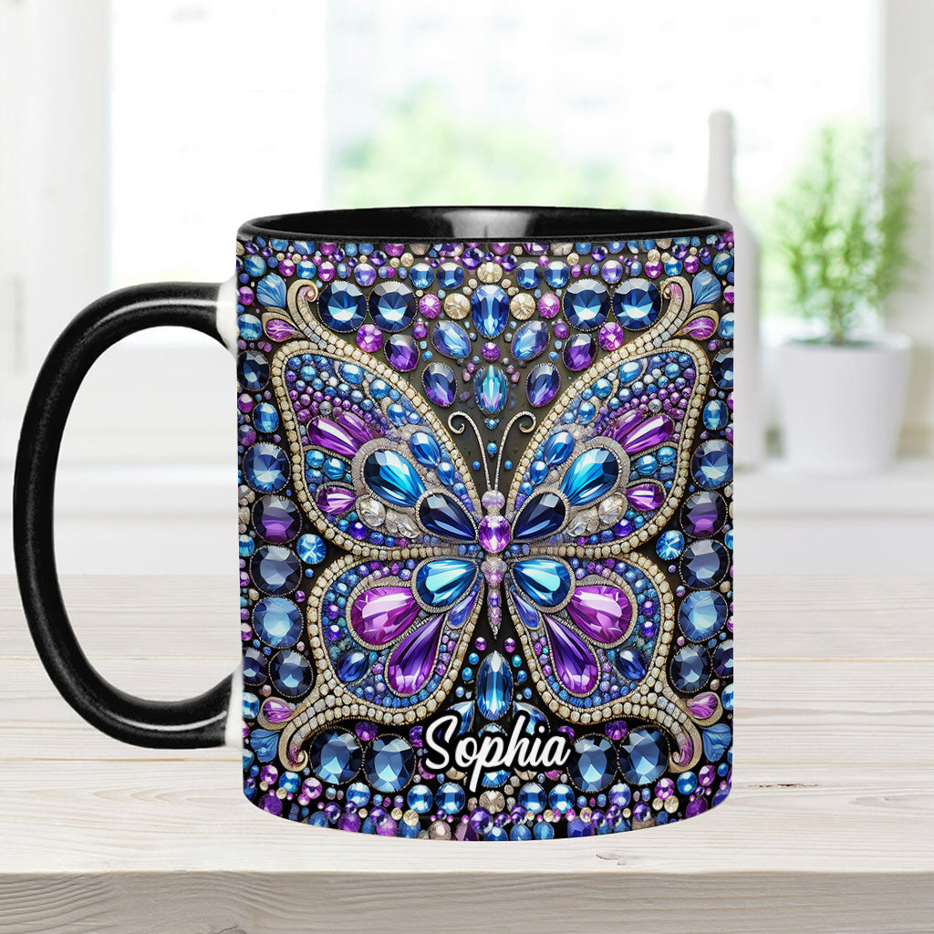 Wunderschöner Schmetterling – personalisierte Tasse mit Schmetterlingsmotiv