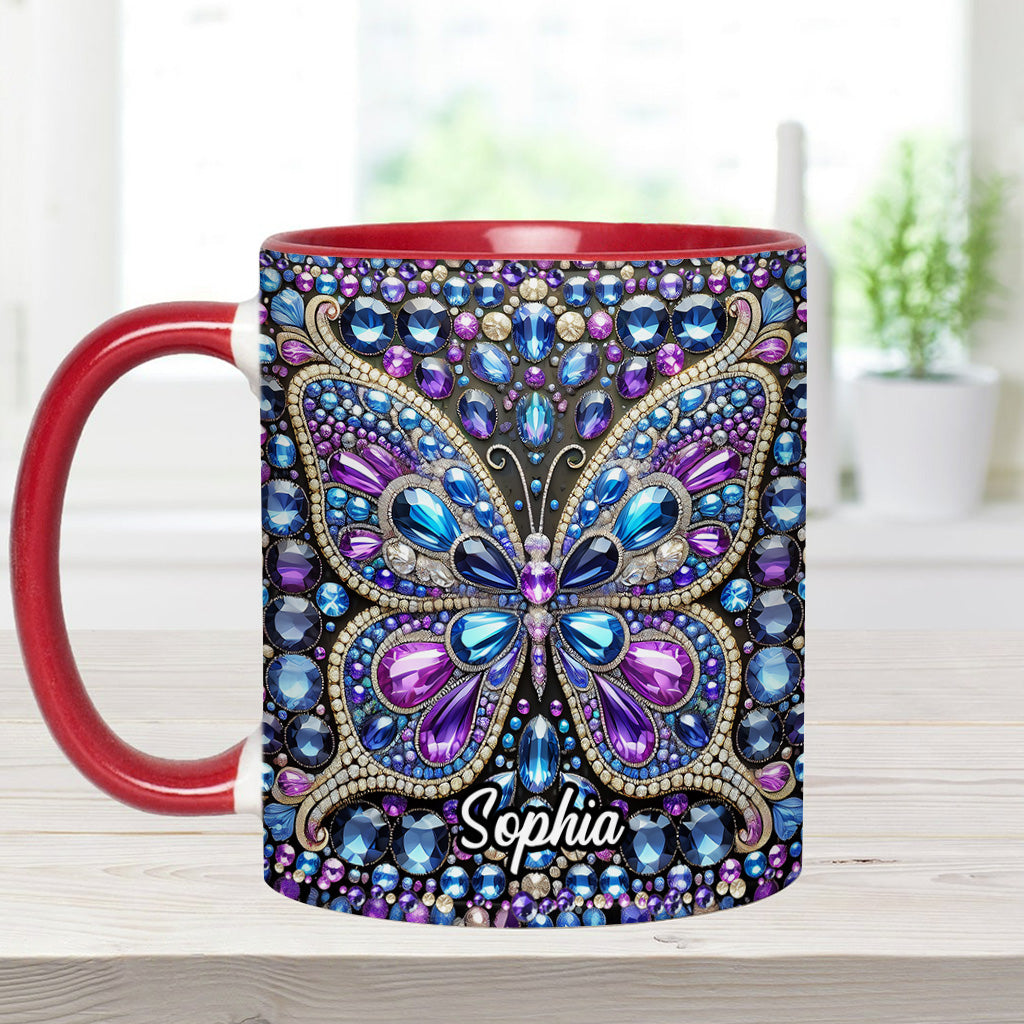 Wunderschöner Schmetterling – personalisierte Tasse mit Schmetterlingsmotiv