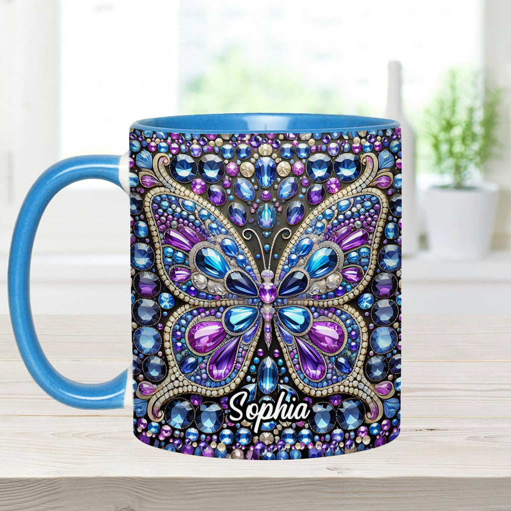 Wunderschöner Schmetterling – personalisierte Tasse mit Schmetterlingsmotiv