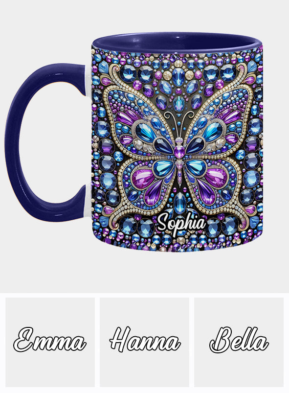 Wunderschöner Schmetterling – personalisierte Tasse mit Schmetterlingsmotiv