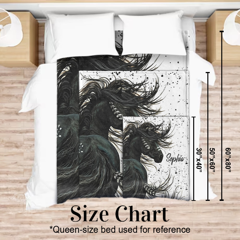 Pferdeliebhaber-Decke – Personalisierte Pferdedecke