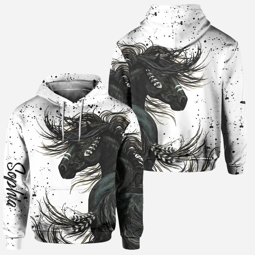 Pferdeliebe – Personalisierter Pferde-Hoodie und Leggings