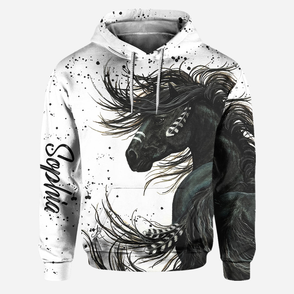 Pferdeliebe – Personalisierter Pferde-Hoodie und Leggings