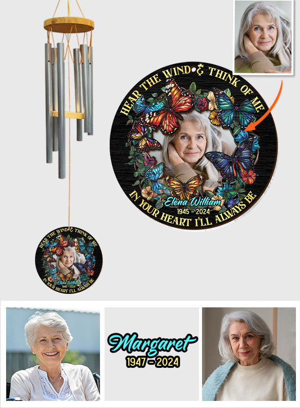 Hör den Wind und denk an mich – Personalisierter Gedenk-Windspiel-Sonnenfänger