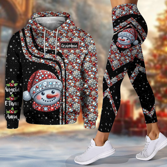 Grandma Snowman - Personalized Grandma Hoodie and Leggings