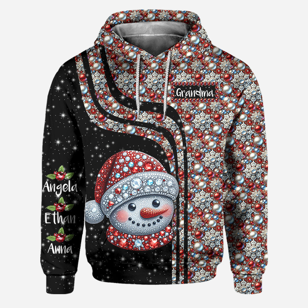 Oma-Schneemann – Personalisierter Oma-Hoodie und Leggings