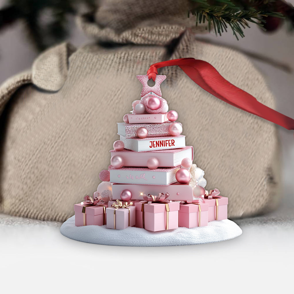 Bücher-Weihnachtsbaum – Personalisierter Buchschmuck