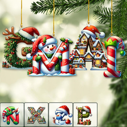 Weihnachtsschmuck mit Familiennamen – Personalisierter Familienschmuck