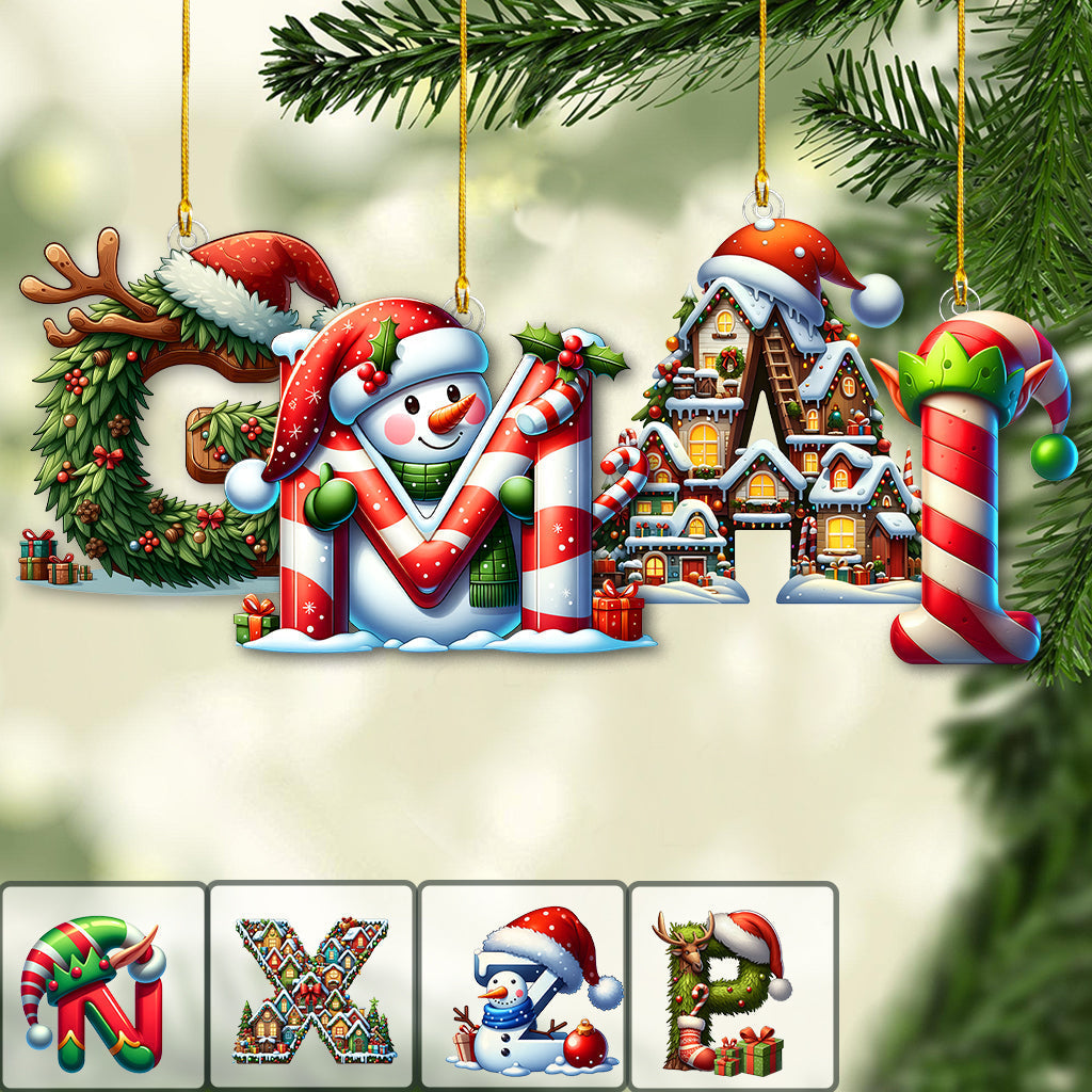 Weihnachtsschmuck mit Familiennamen – Personalisierter Familienschmuck