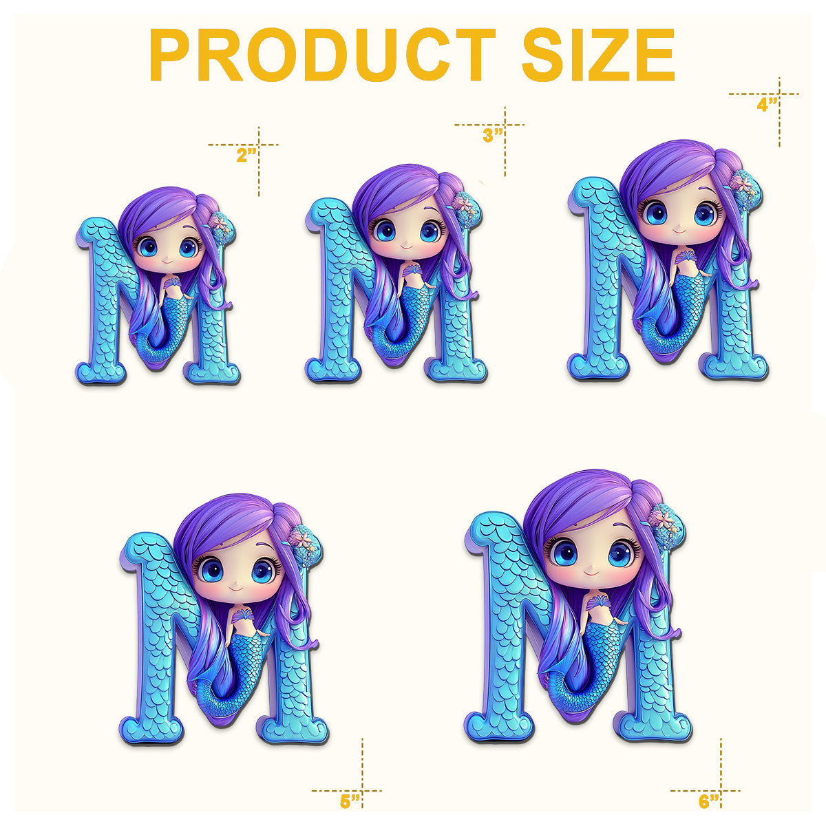 Einzigartige Buchstaben – personalisierter Kindermagnet