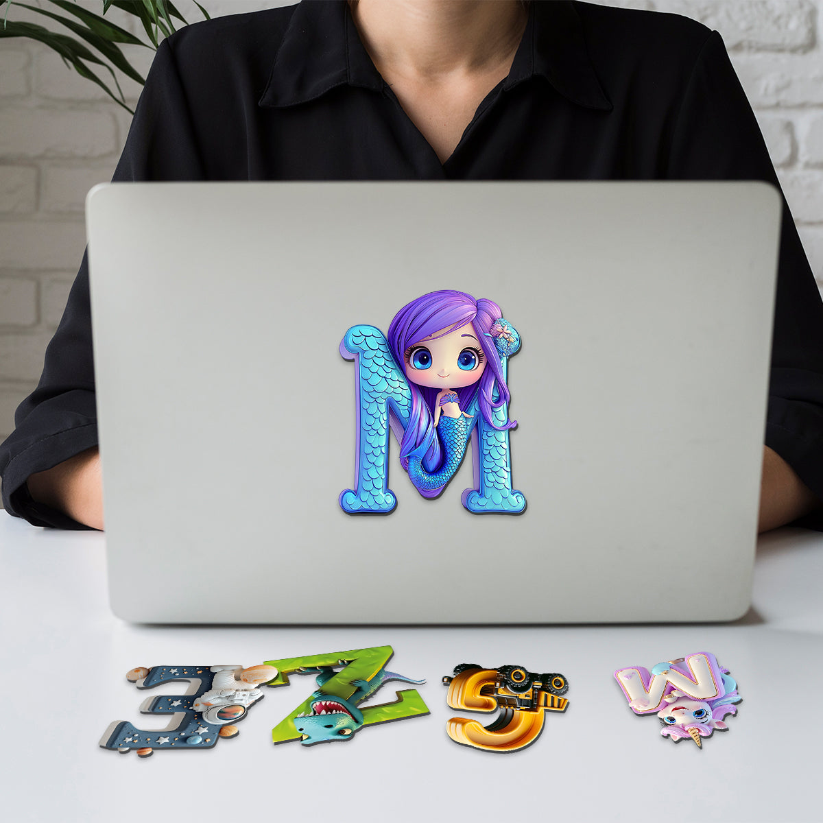 Einzigartige Buchstaben – personalisierter Kindermagnet