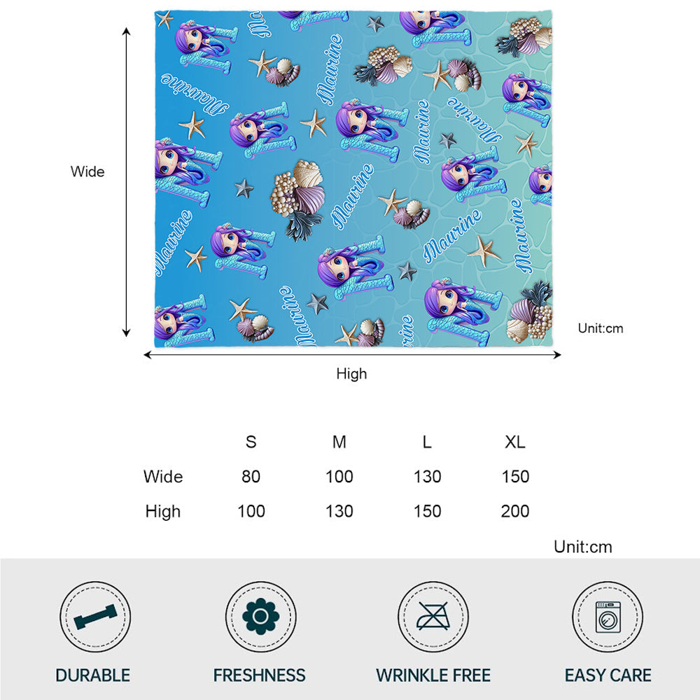 Beautiful Letter Gift For Grandkid - Personalized Kid Blanket