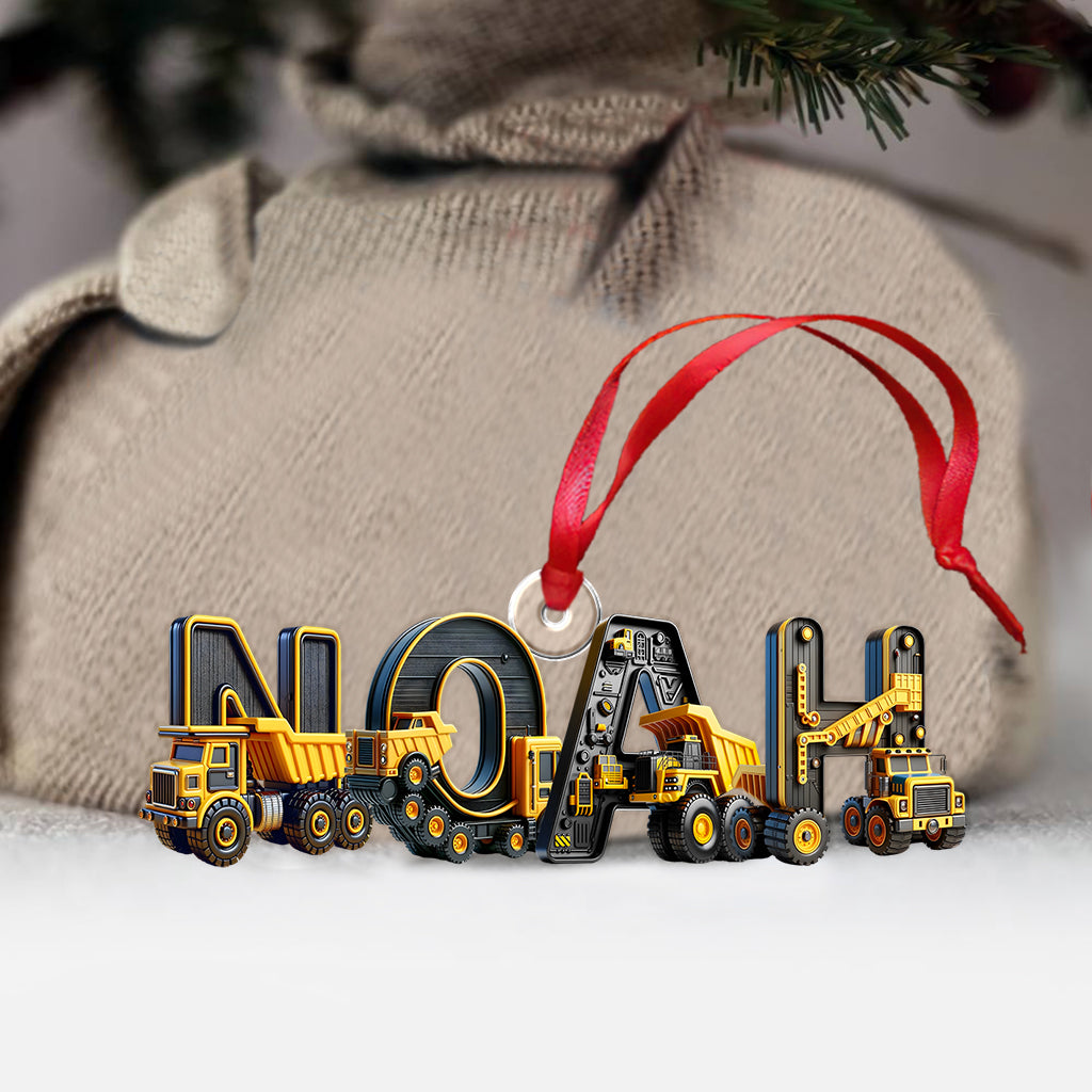 Funny Name Ornament Gift For Grandkids - Personalized Kid Custom Shaped Ornament