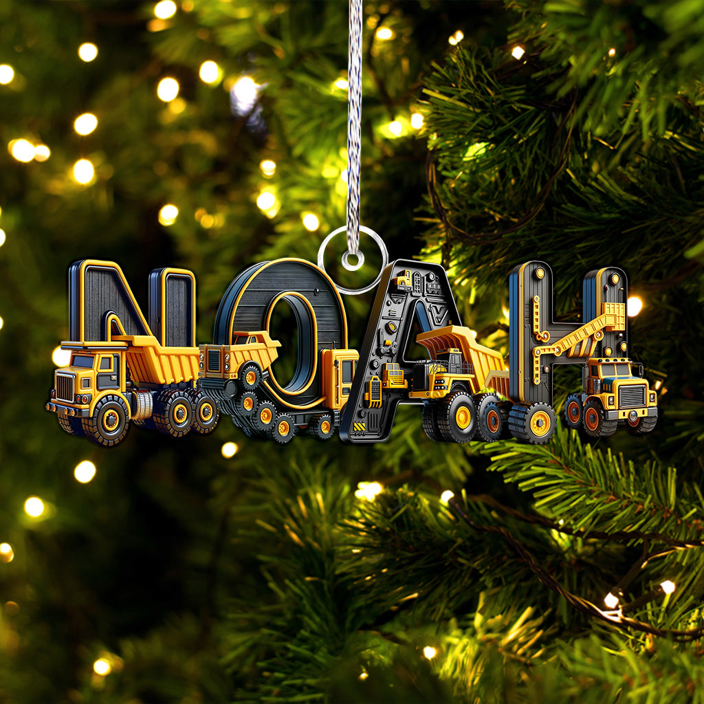 Funny Name Ornament Gift For Grandkids - Personalized Kid Custom Shaped Ornament