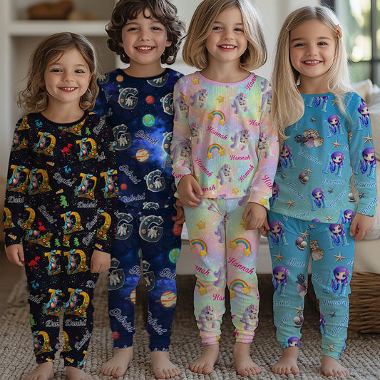 Wunderschönes Briefgeschenk für Enkelkinder – personalisiertes Kinderpyjama-Set