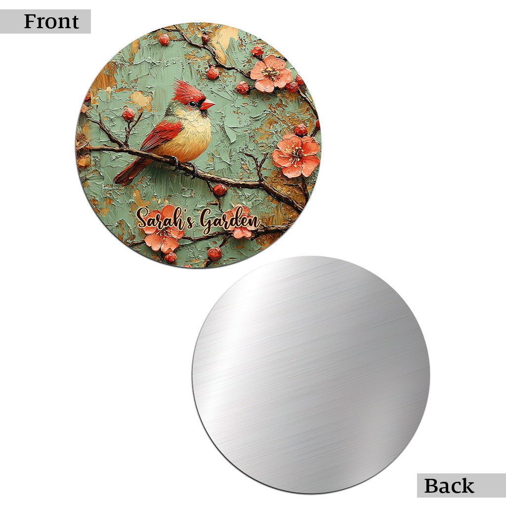 Vintage Soul – Personalisiertes Gartenschild aus Metall