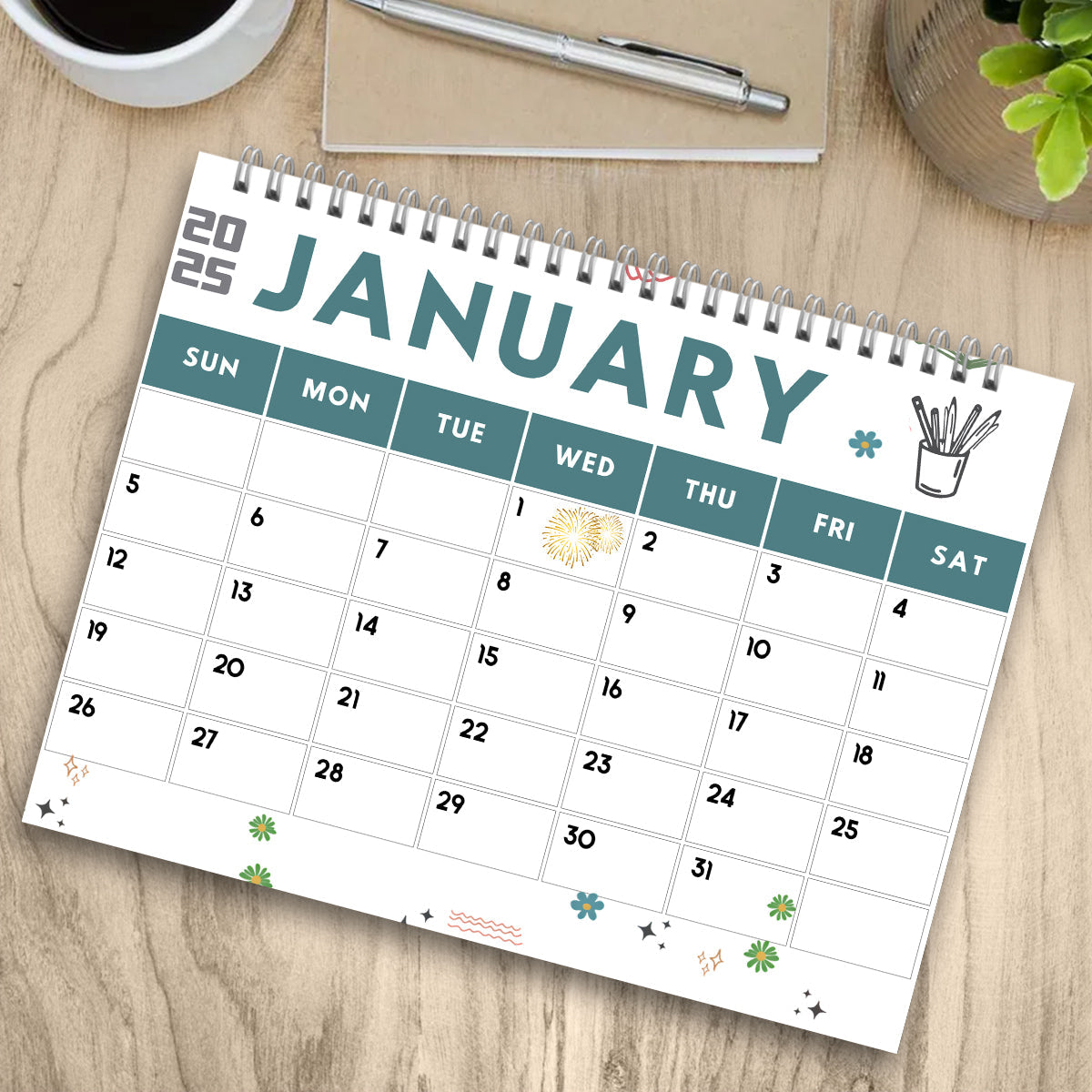 Ich strahle und glänze ohne Entschuldigung – personalisierter Wand- und Tischkalender für Kollegen