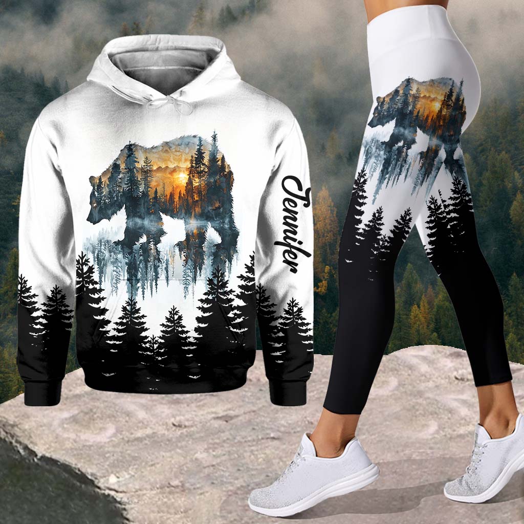 Awesome Bear - Personalized Camping Hoodie and Leggings