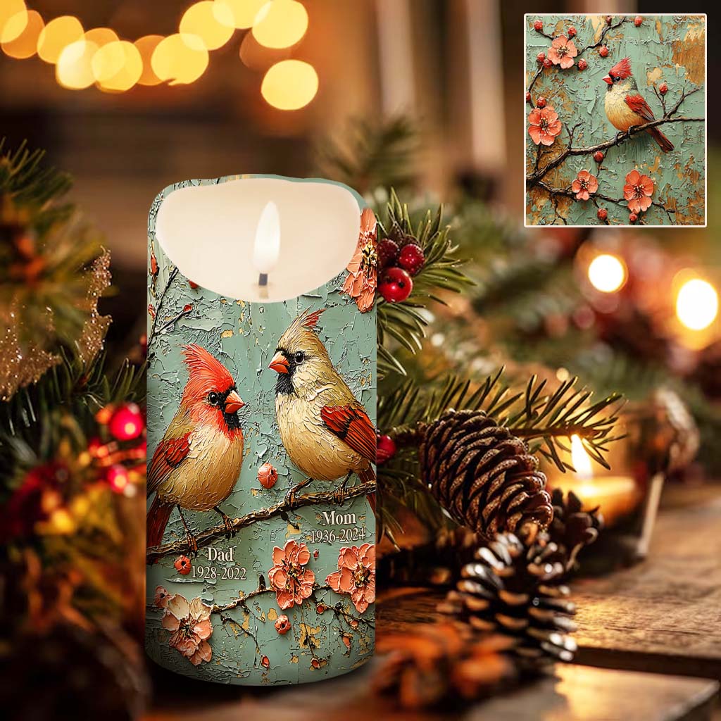 Immer bei dir – Personalisierte Gedenkkerze (flammenlos)