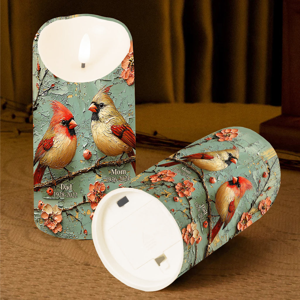 Immer bei dir – Personalisierte Gedenkkerze (flammenlos)