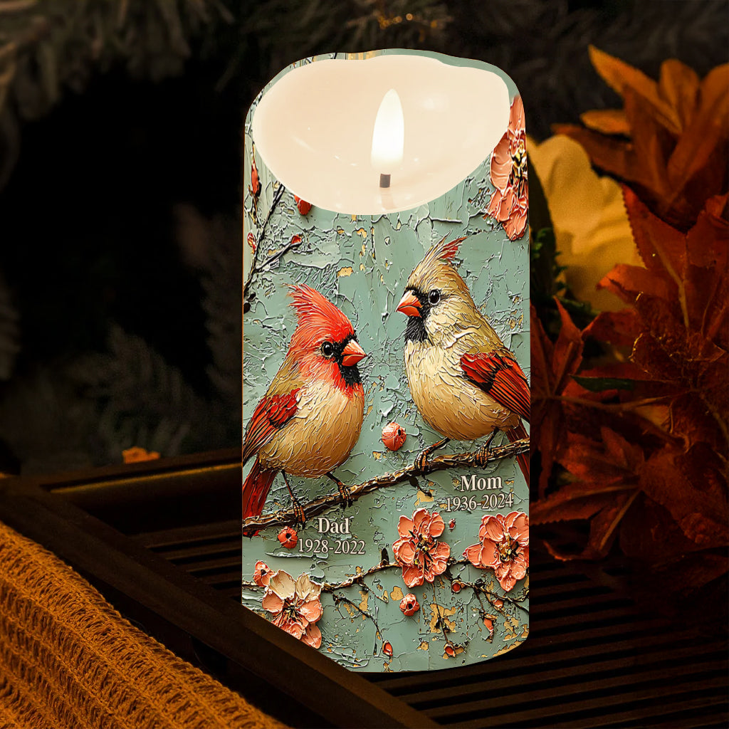 Immer bei dir – Personalisierte Gedenkkerze (flammenlos)