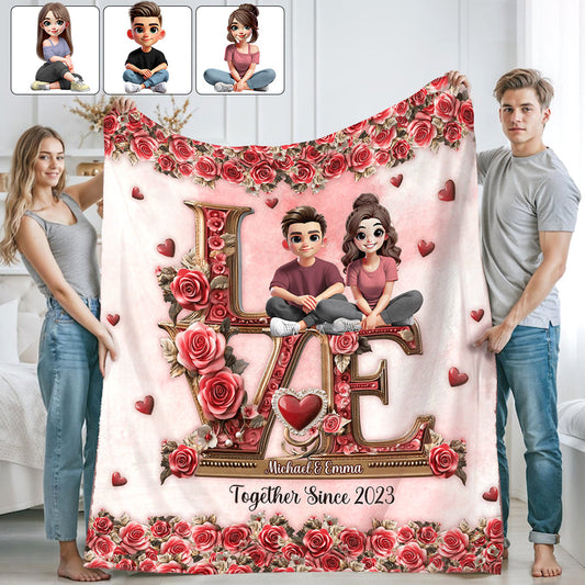 Ich liebe dich für immer – Personalisierte Pärchendecke