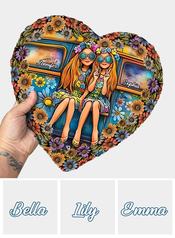 Soul Sisters Journey: Frieden & Fernweh - Personalisierter Hippie-Herzstein