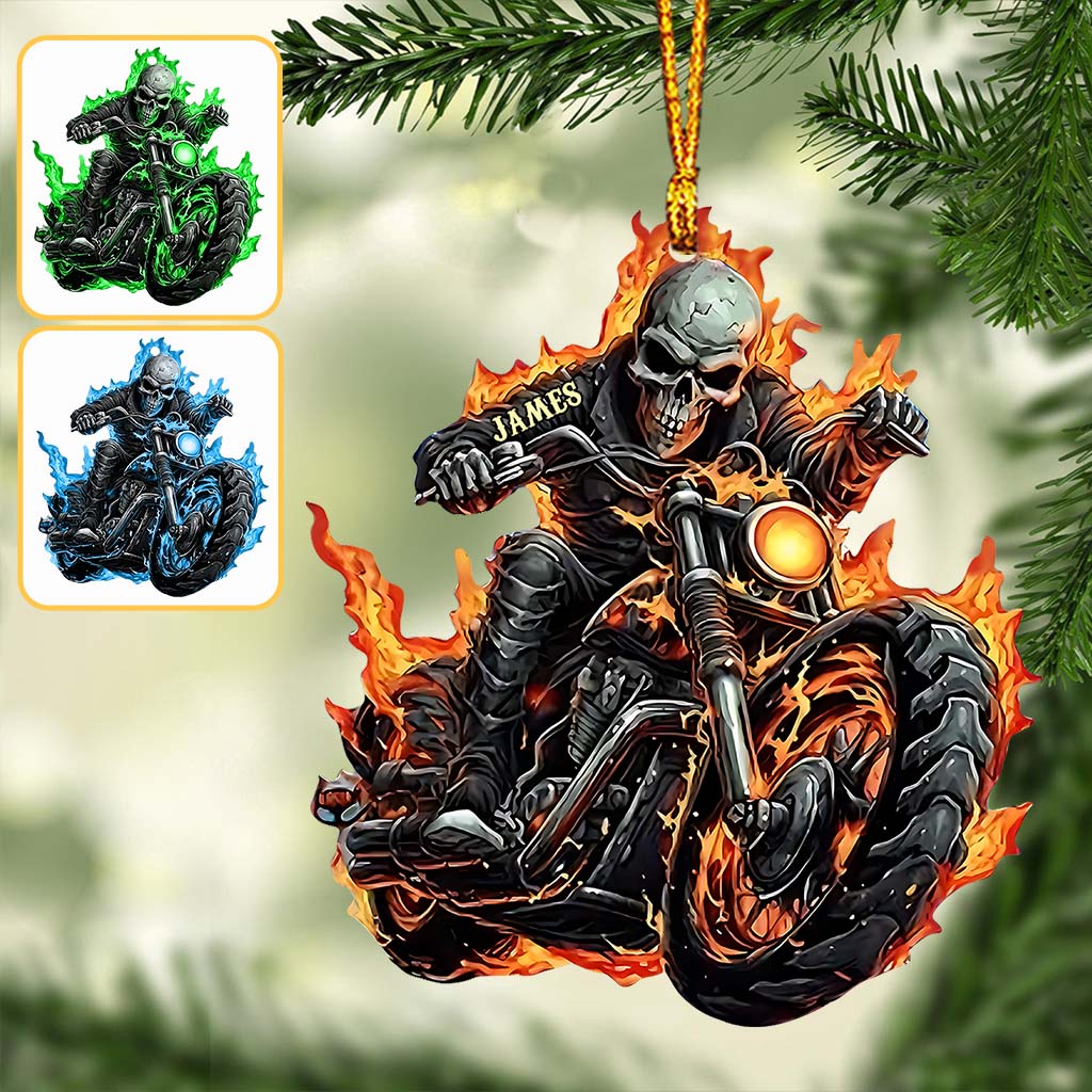 Awesome Biker - Personalized Biker Ornament