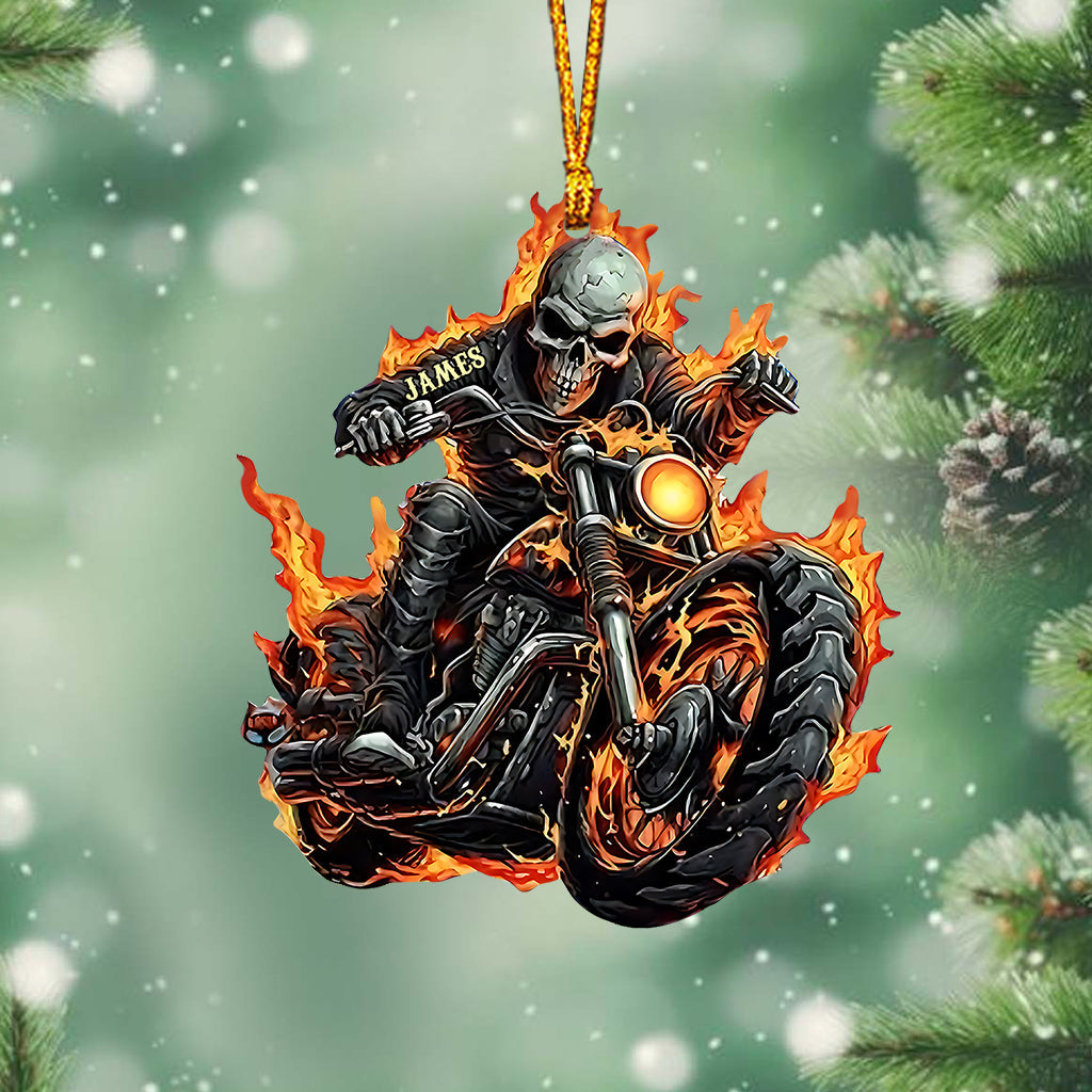 Awesome Biker - Personalized Biker Ornament