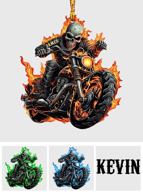 Awesome Biker - Personalized Biker Ornament