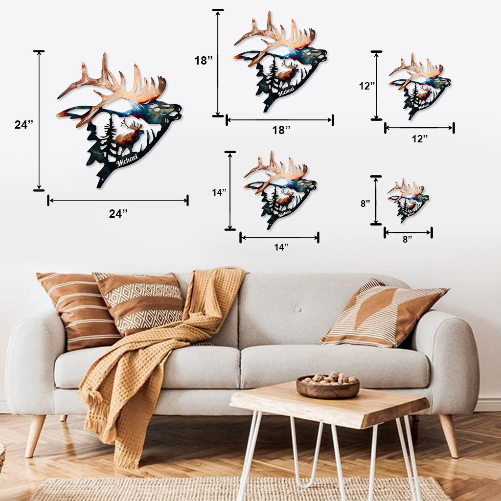 Love Hunting - Personalized Hunting Cut Metal Sign