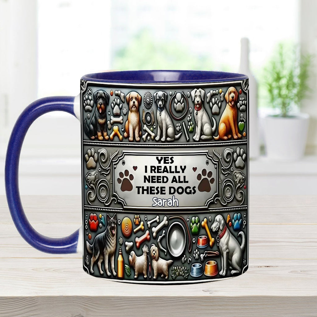 Crazy Dog Lady - Personalized Dog Accent Mug