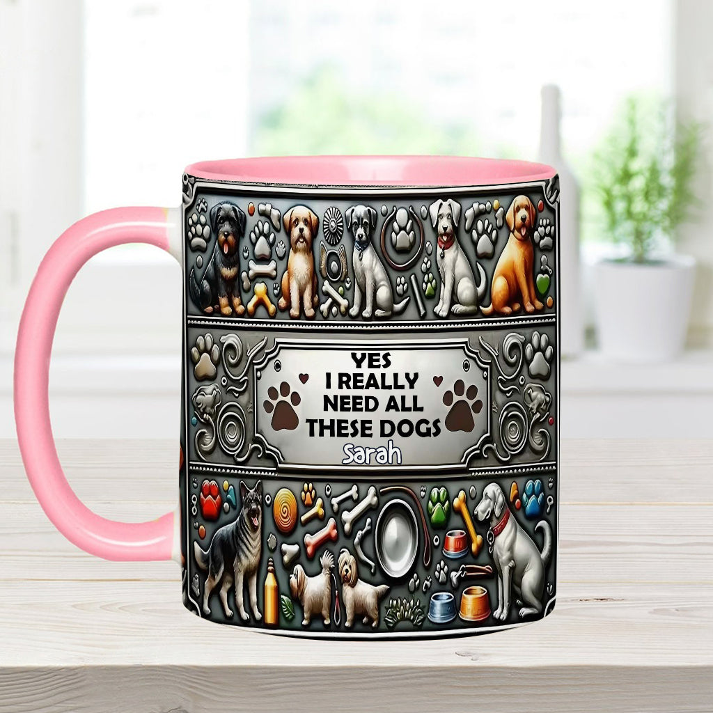 Crazy Dog Lady - Personalized Dog Accent Mug