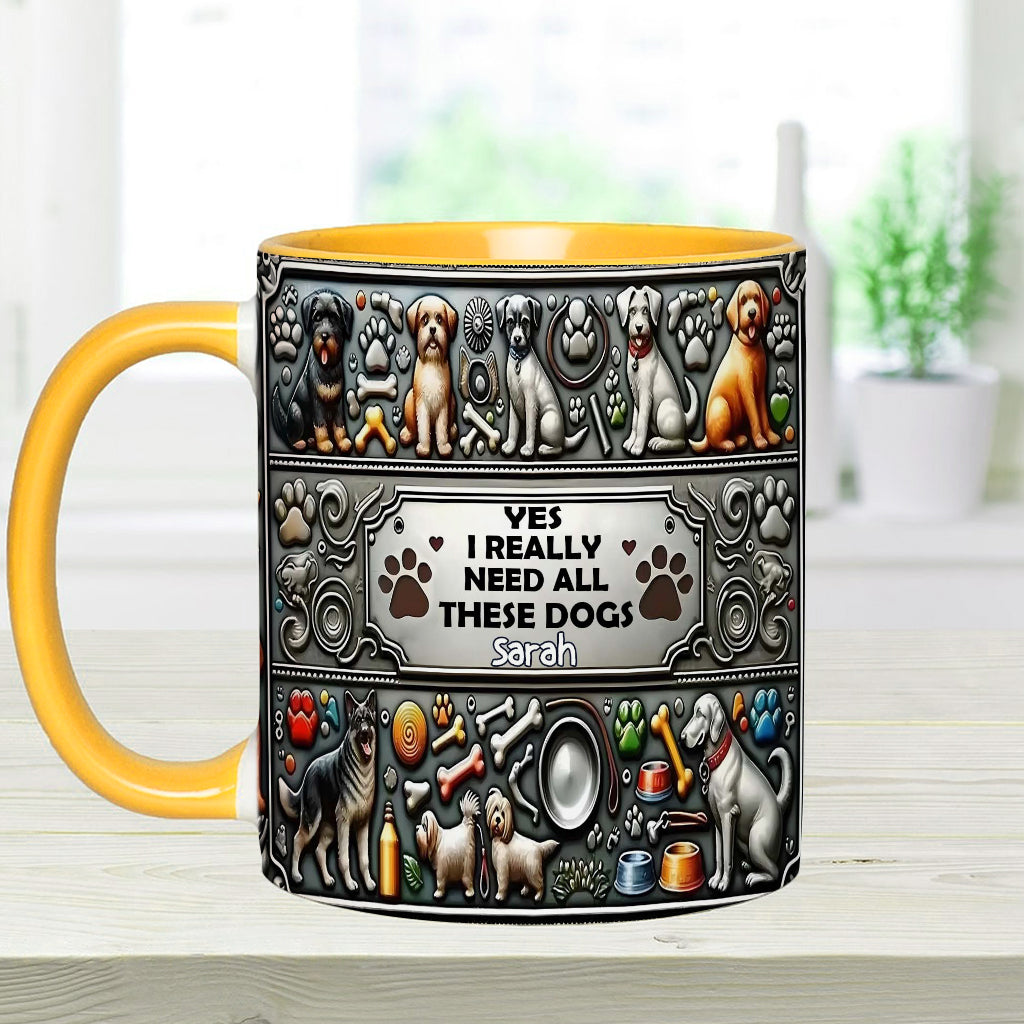 Crazy Dog Lady - Personalized Dog Accent Mug