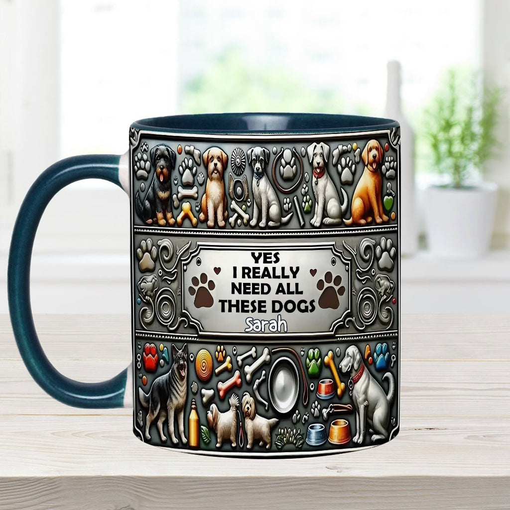 Crazy Dog Lady - Personalized Dog Accent Mug