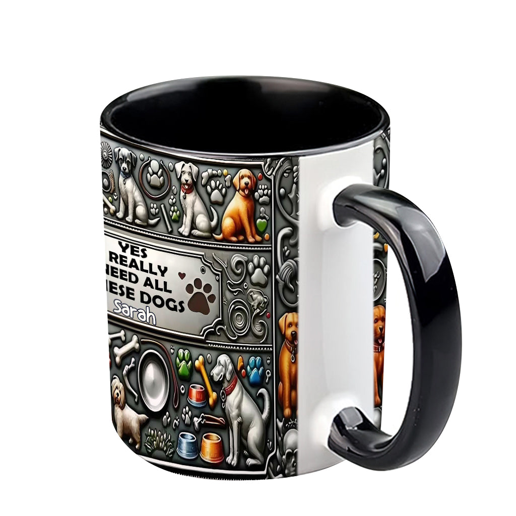 Crazy Dog Lady - Personalized Dog Accent Mug