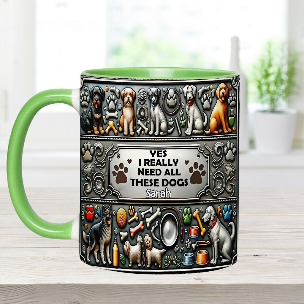 Crazy Dog Lady - Personalized Dog Accent Mug