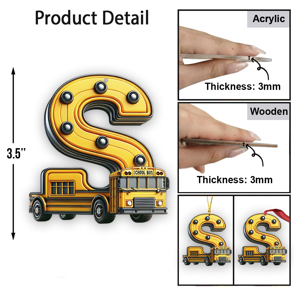 Schulbus-Brief – Personalisierter Kinderschmuck