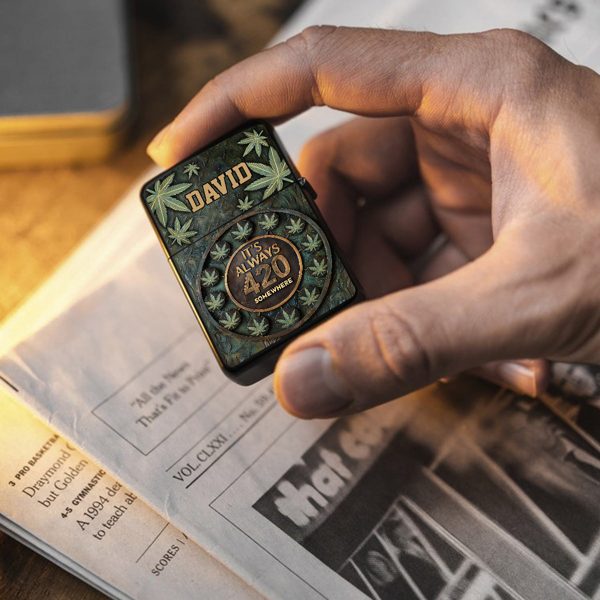 Es ist immer 420 – personalisiertes Weed-Feuerzeug