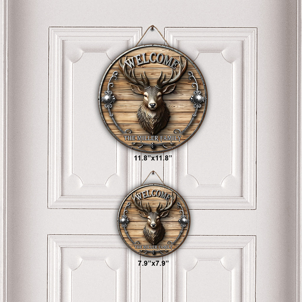 Liebe zur Jagd – Personalisiertes Jagd-Rundholzschild