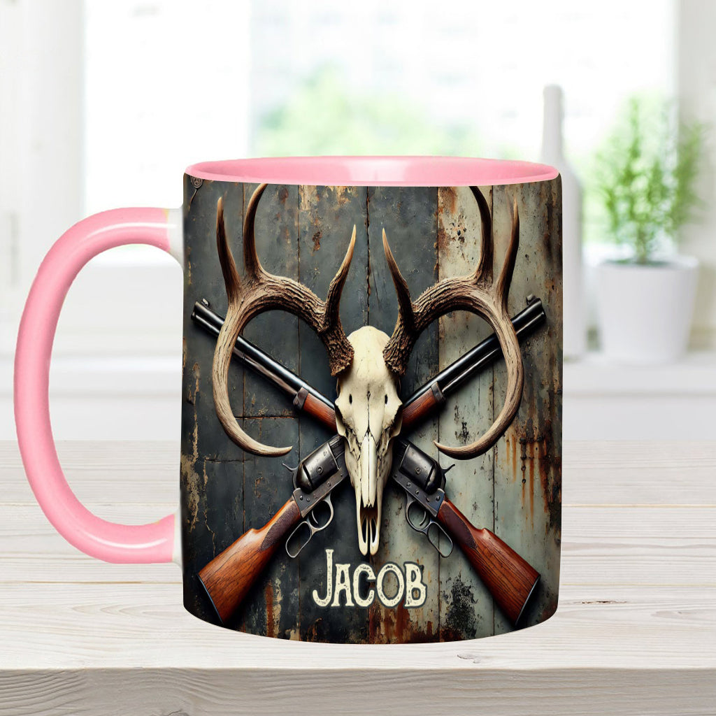 Liebe zur Jagd – Personalisierte Tasse mit Jagdmotiv